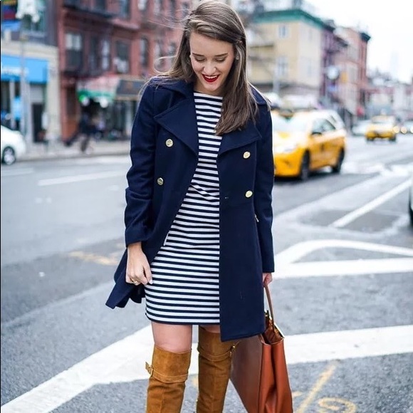 Felicity & Coco Navy Striped Dress - Picture 3 of 5